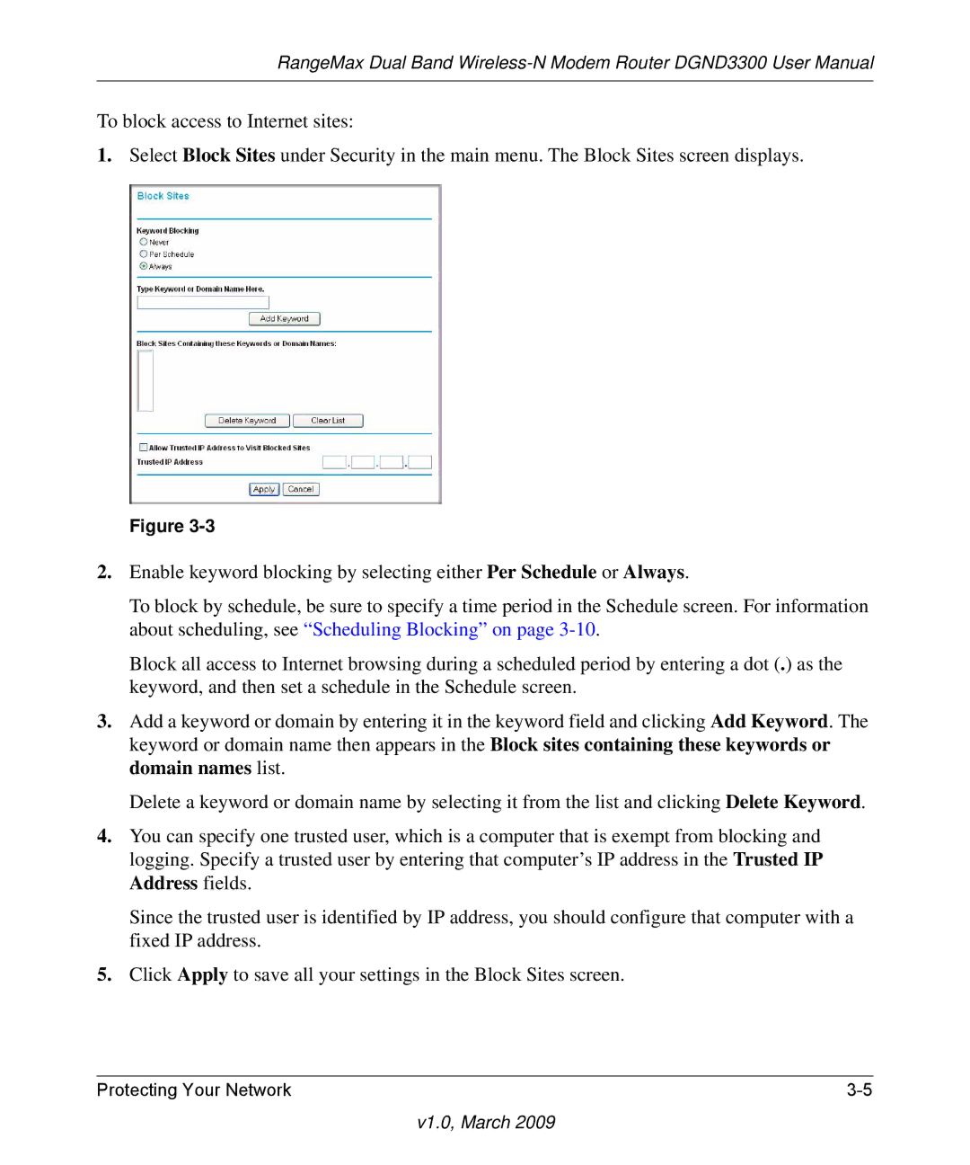 NETGEAR DGND3300 user manual V1.0, March 