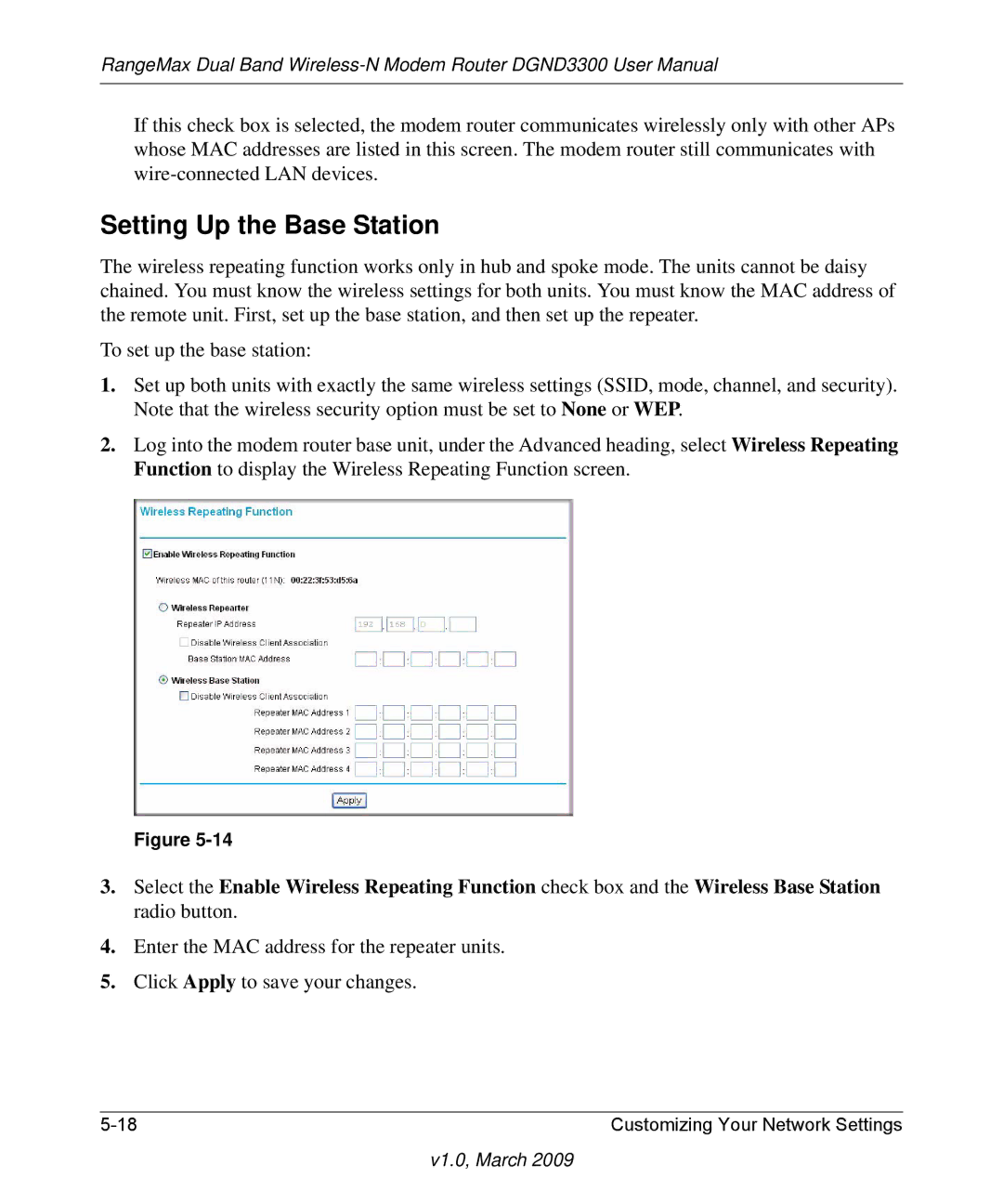 NETGEAR DGND3300 user manual Setting Up the Base Station 