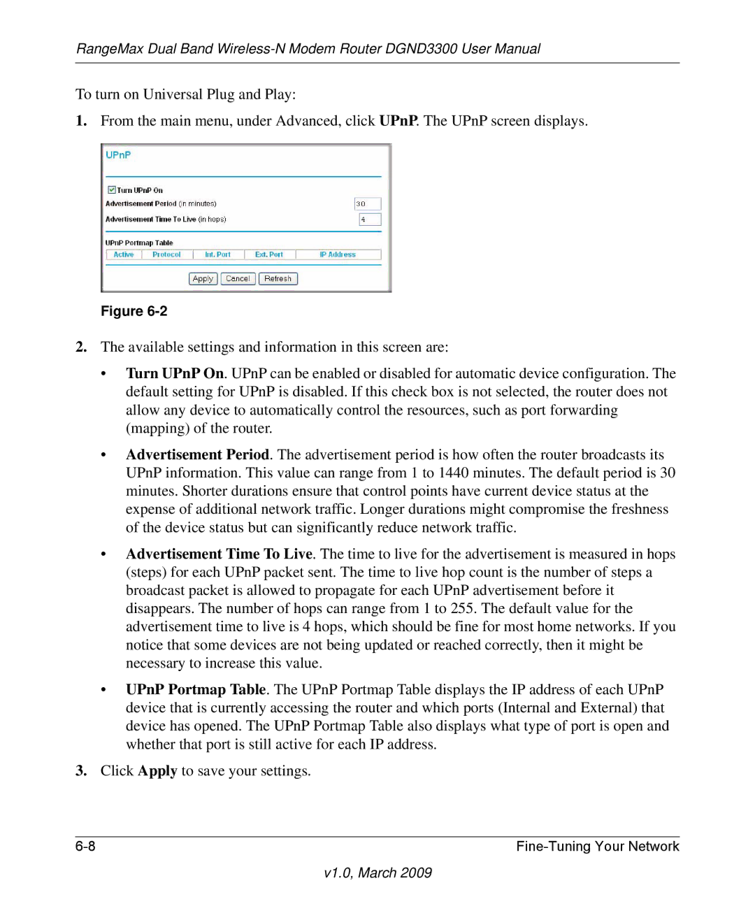 NETGEAR DGND3300 user manual V1.0, March 