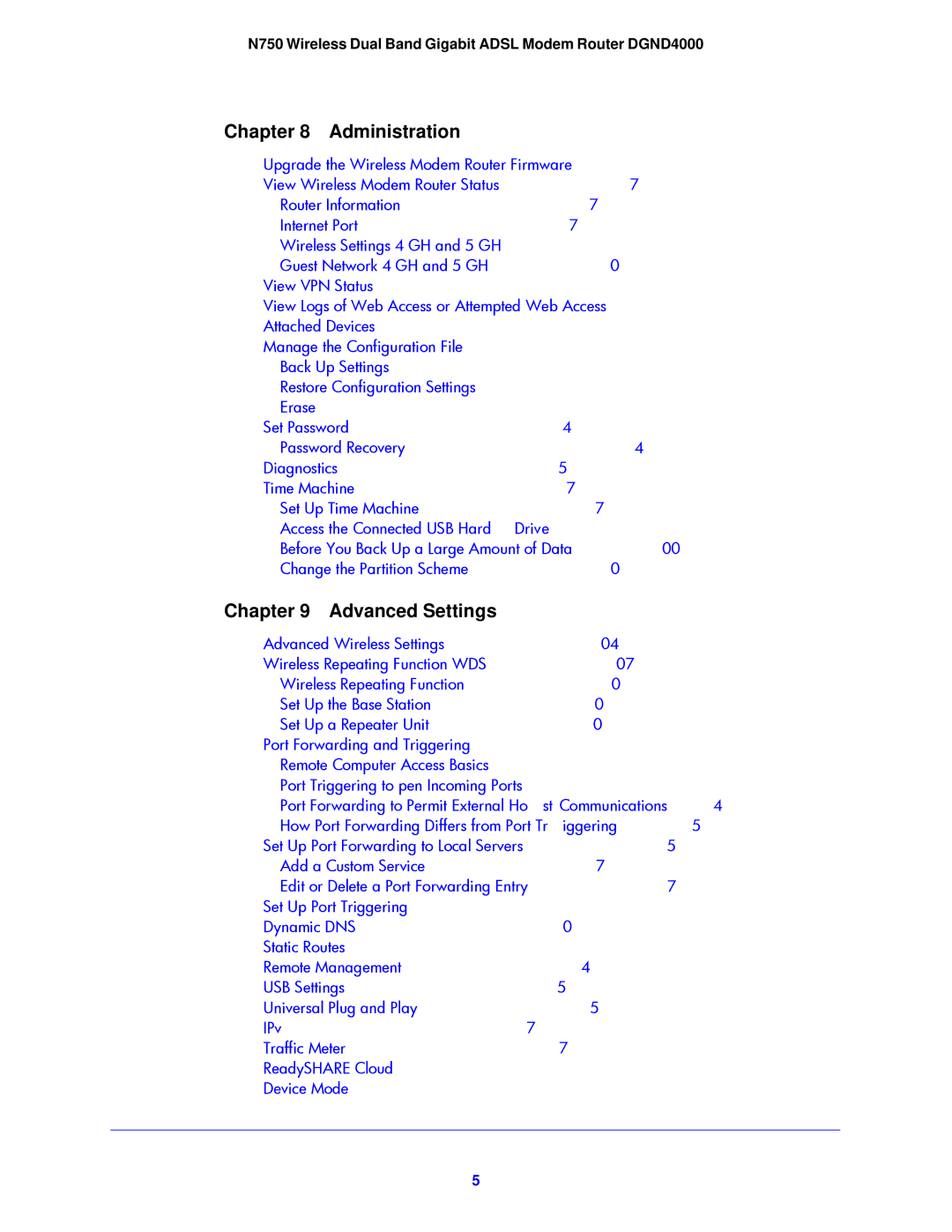 NETGEAR DGND4000-100NAS user manual Administration 