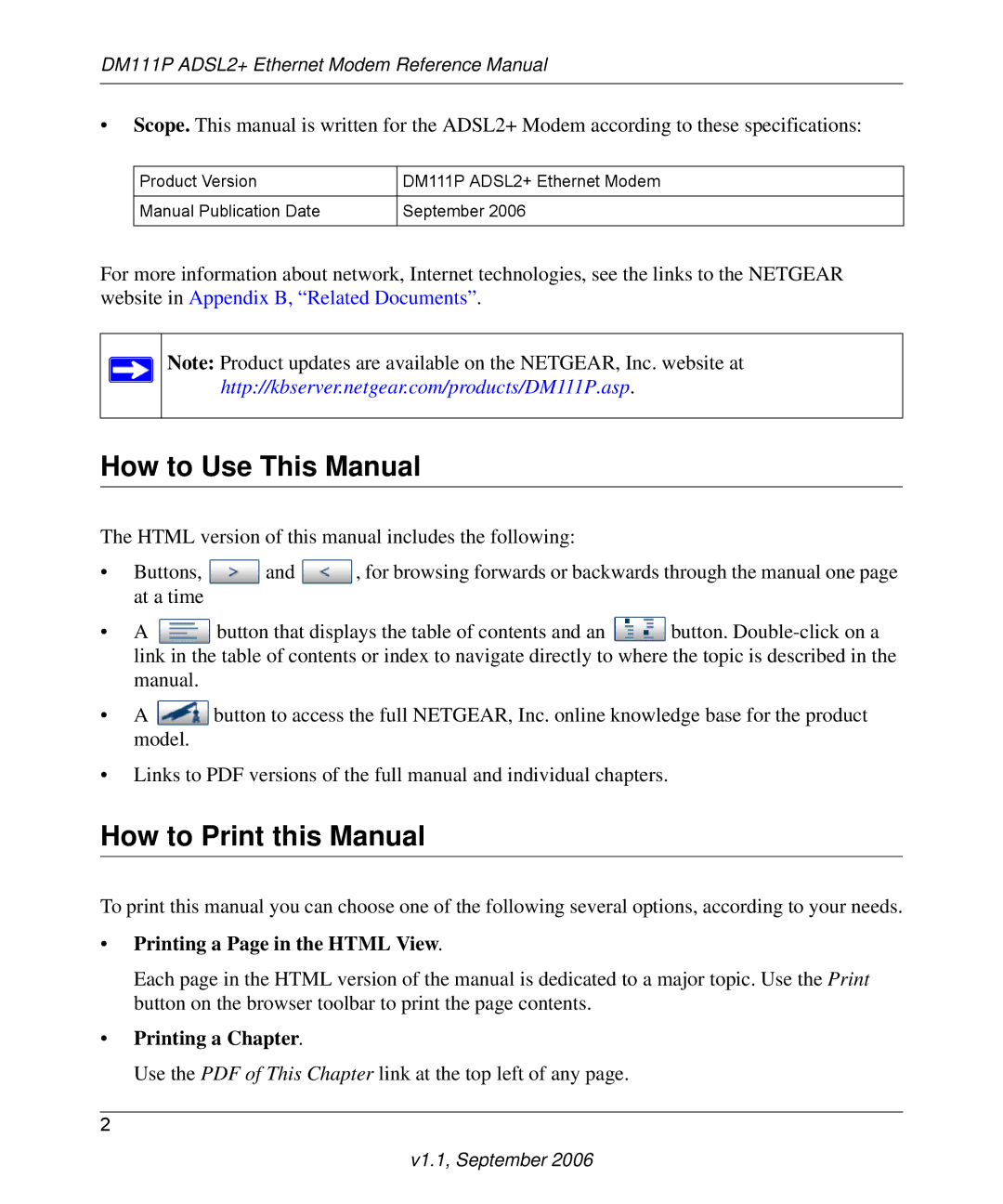 NETGEAR DM111P manual How to Use This Manual, How to Print this Manual 