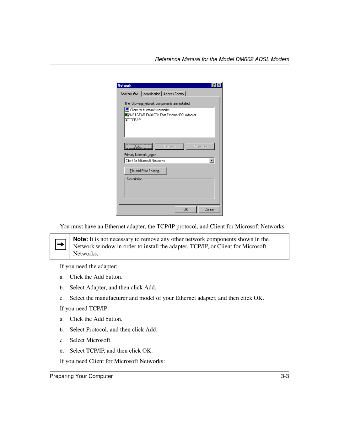 NETGEAR manual Reference Manual for the Model DM602 Adsl Modem 