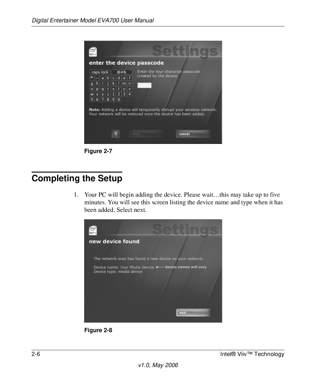 NETGEAR EVA700 user manual Completing the Setup 