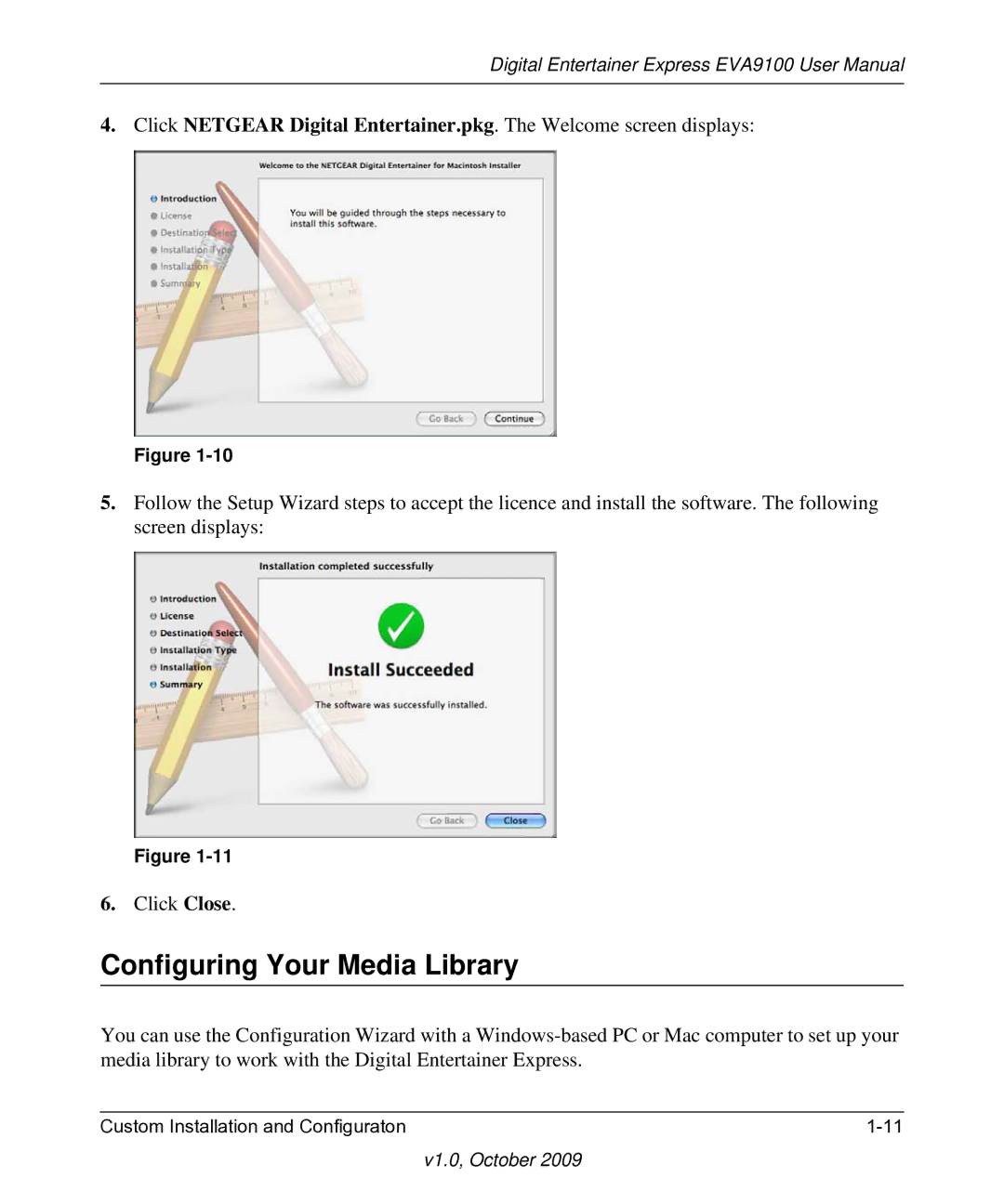 NETGEAR EVA9100 user manual Configuring Your Media Library 