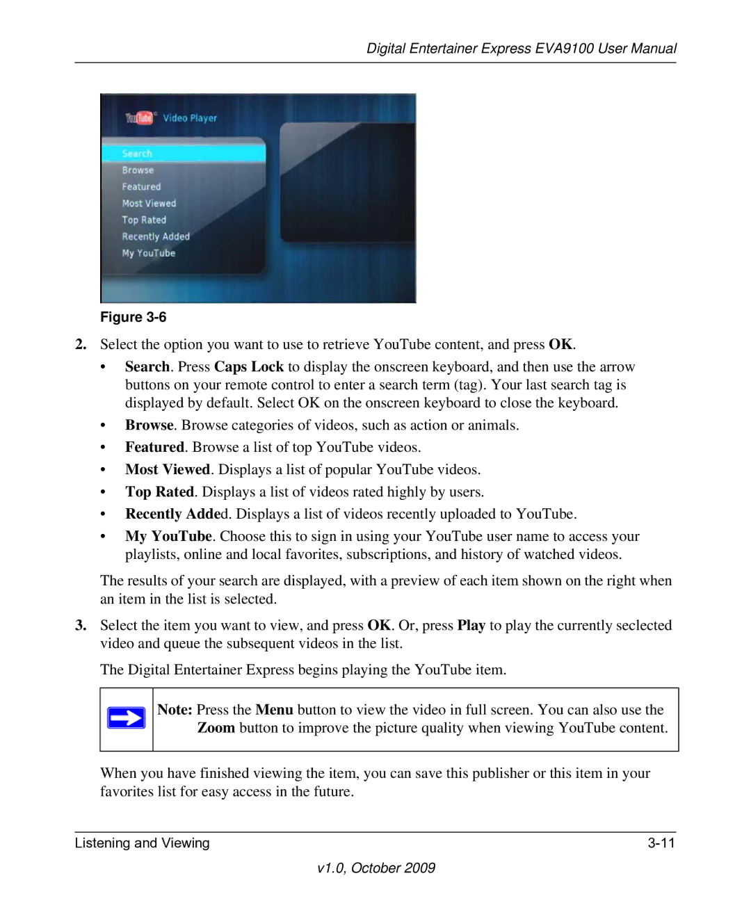 NETGEAR EVA9100 user manual V1.0, October 