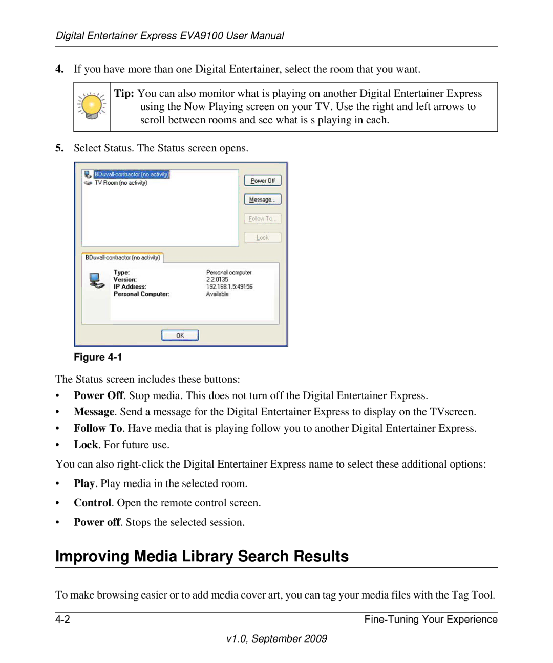 NETGEAR EVA9100 user manual Improving Media Library Search Results 