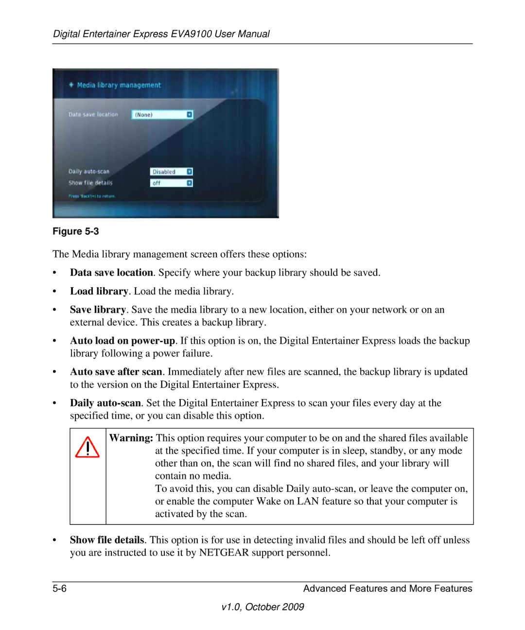 NETGEAR EVA9100 user manual V1.0, October 