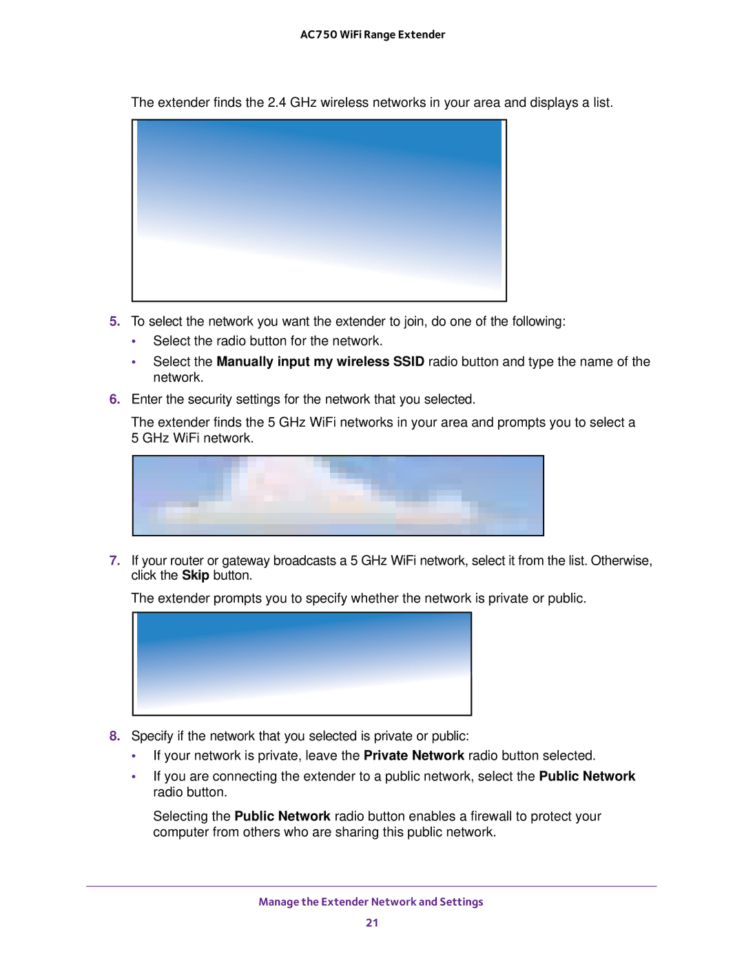 NETGEAR EX6100100NAS user manual Manage the Extender Network and Settings 