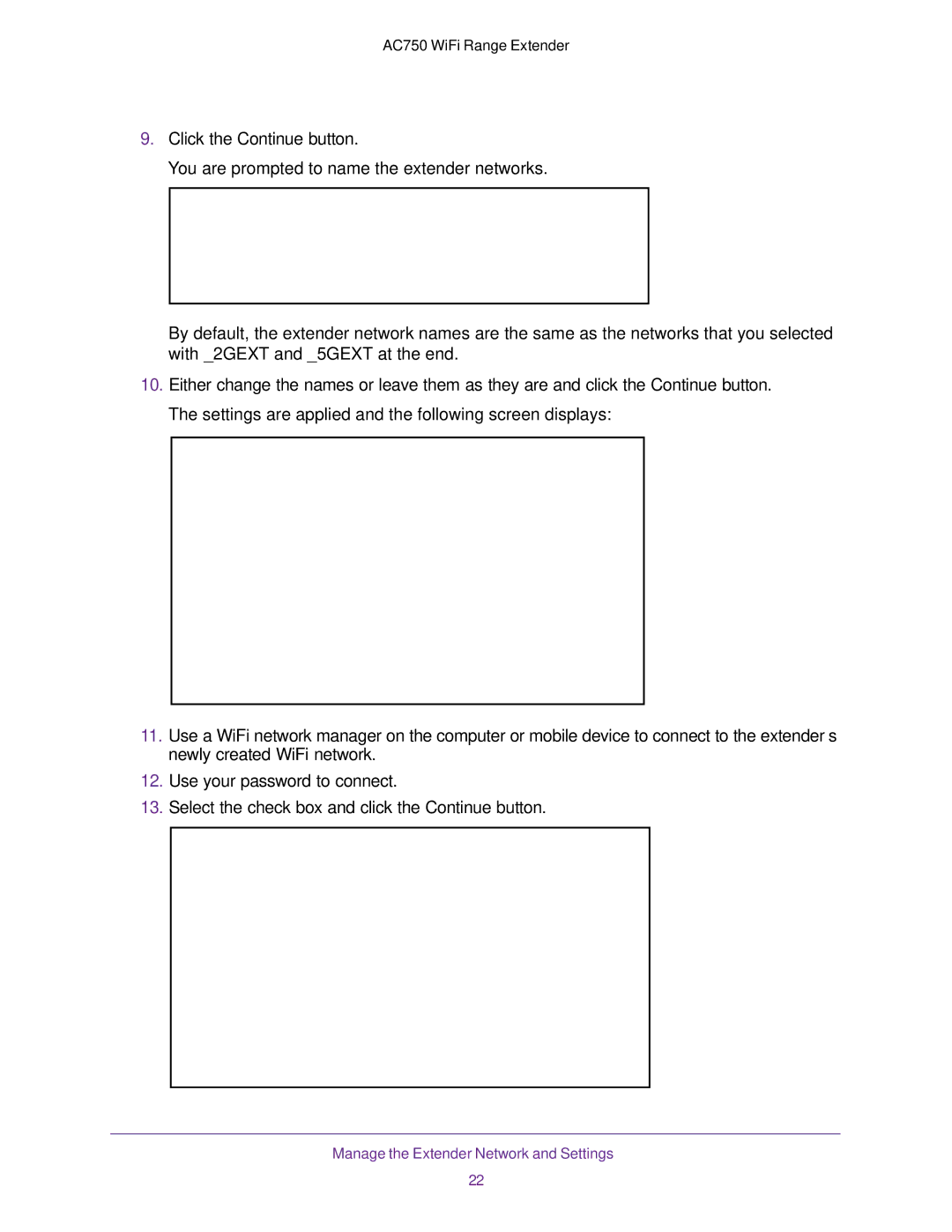 NETGEAR EX6100100NAS user manual Manage the Extender Network and Settings 