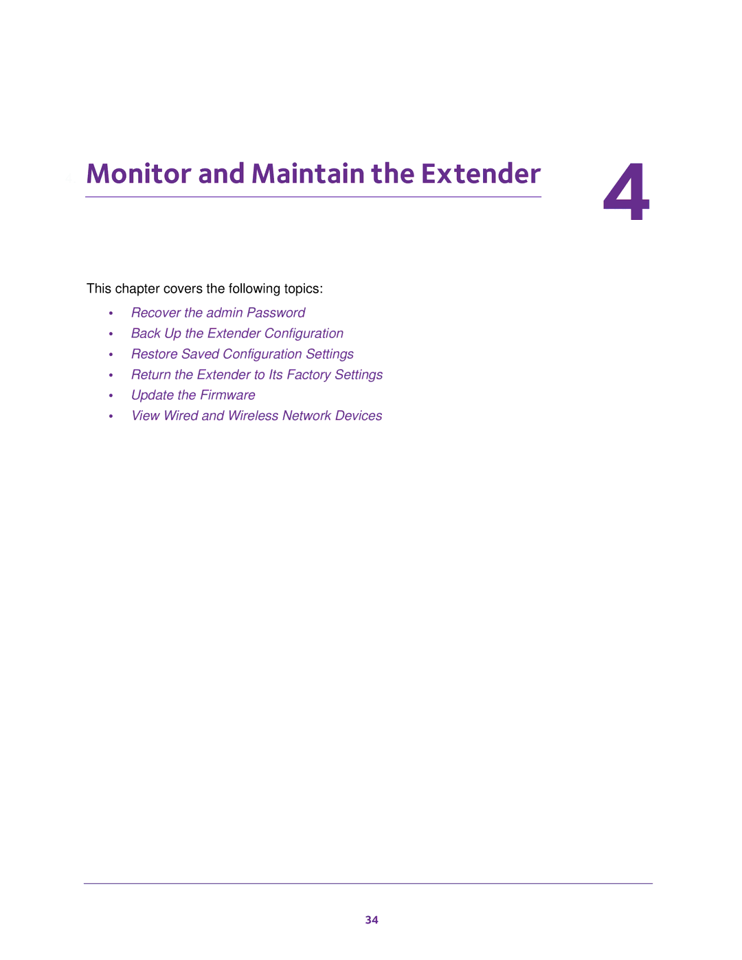 NETGEAR EX6100100NAS user manual Monitor and Maintain the Extender 