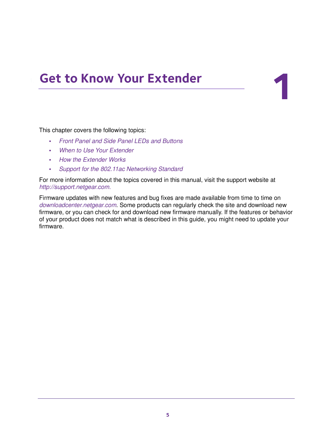 NETGEAR EX6100100NAS user manual Get to Know Your Extender 