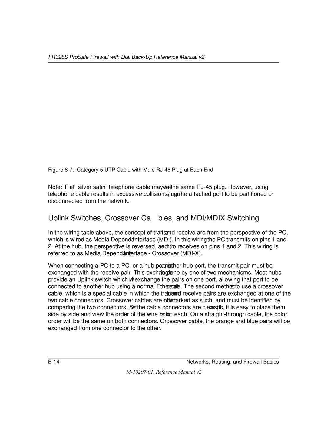 NETGEAR FR328S manual Uplink Switches, Crossover Cables, and MDI/MDIX Switching 