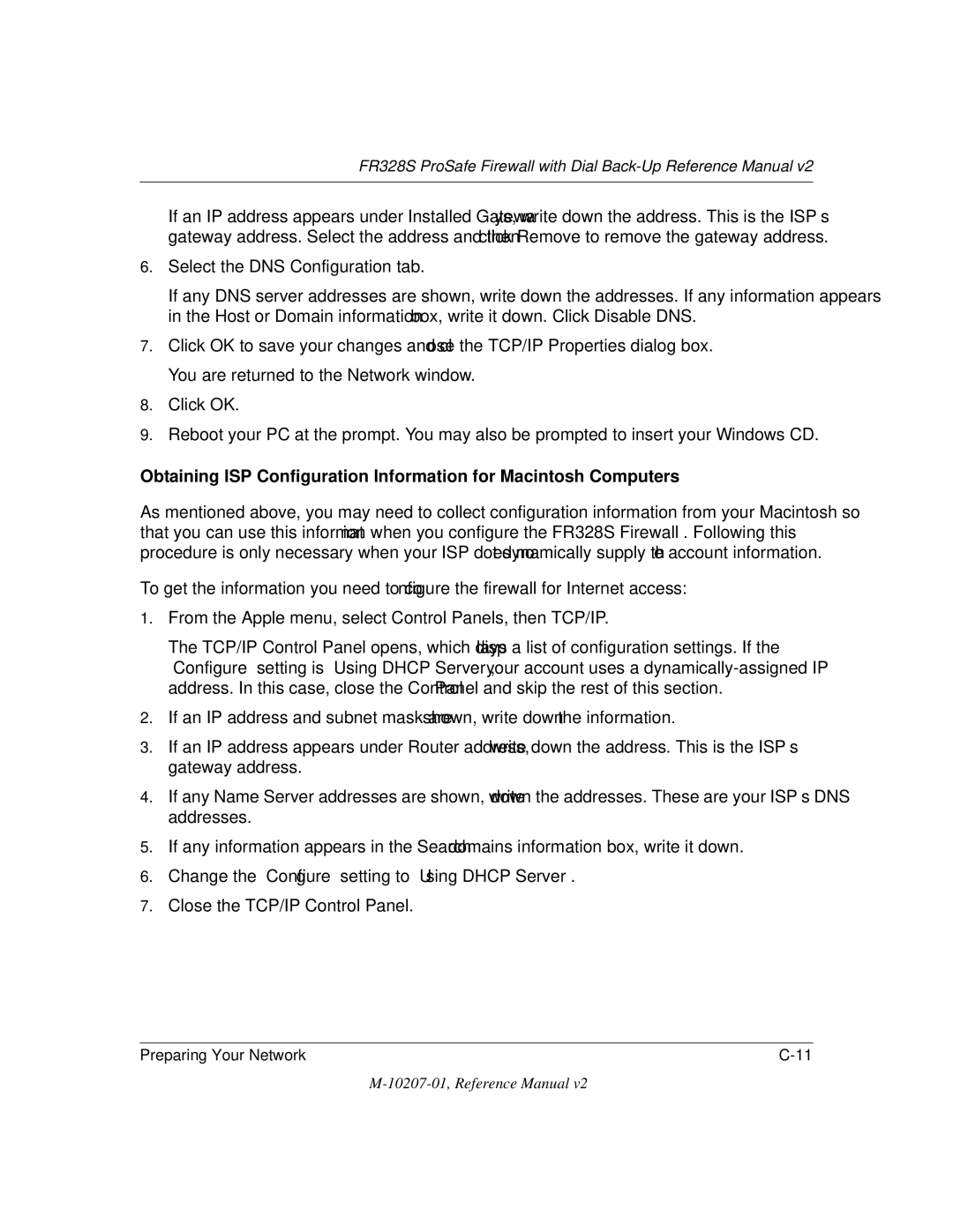 NETGEAR manual FR328S ProSafe Firewall with Dial Back-Up Reference Manual 