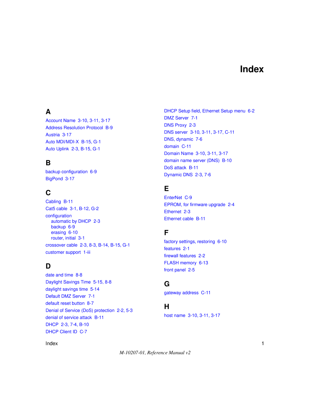 NETGEAR FR328S manual Index 