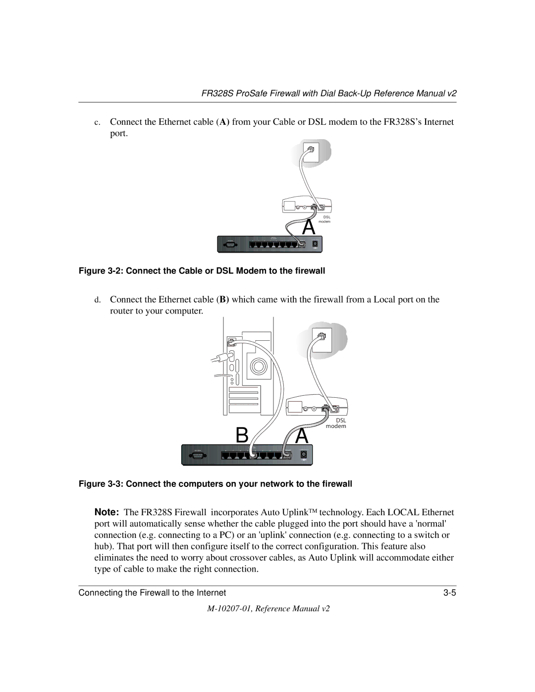 NETGEAR FR328S manual Connect the Cable or DSL Modem 