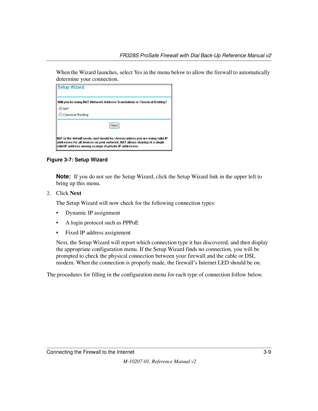 NETGEAR FR328S manual Setup Wizard 