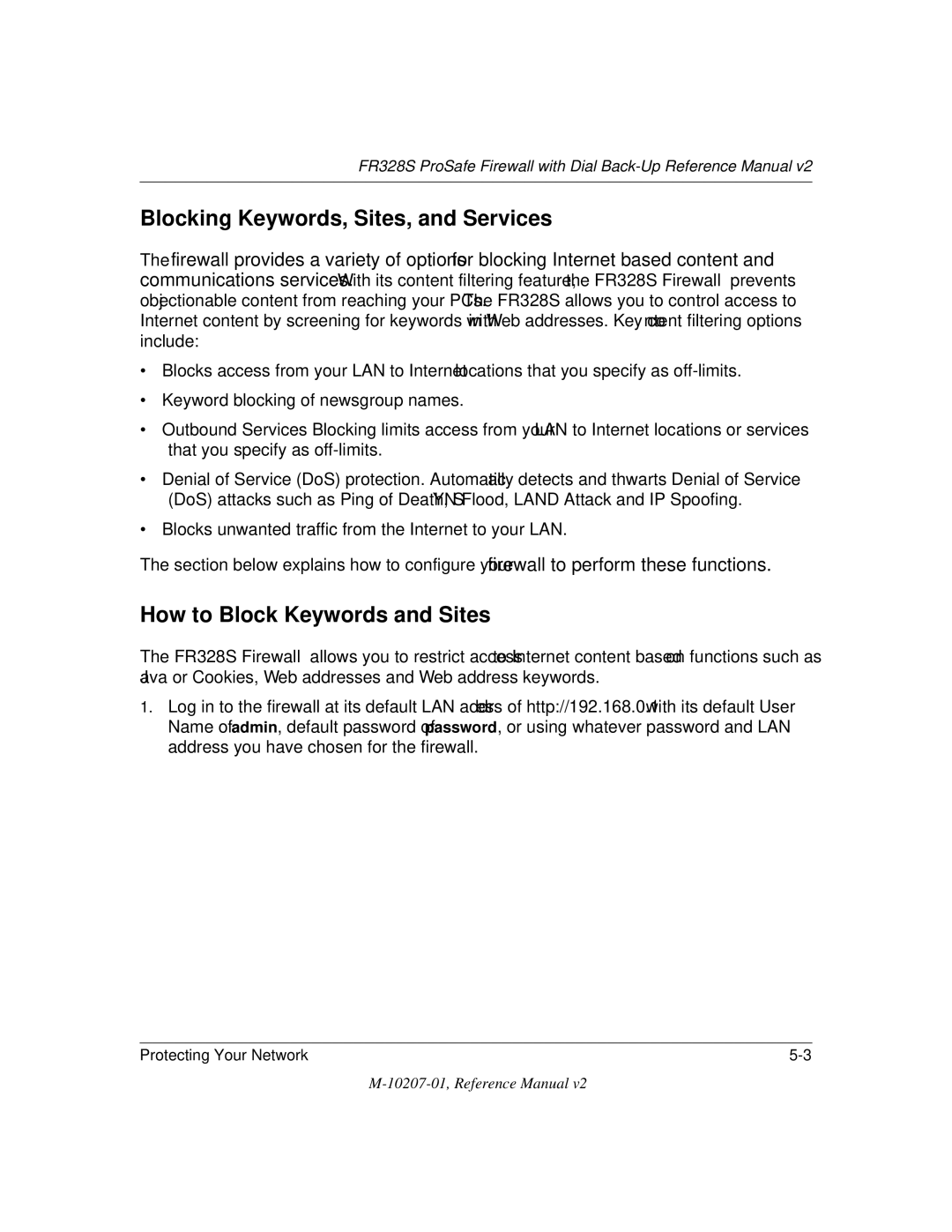 NETGEAR FR328S manual Blocking Keywords, Sites, and Services, How to Block Keywords and Sites 
