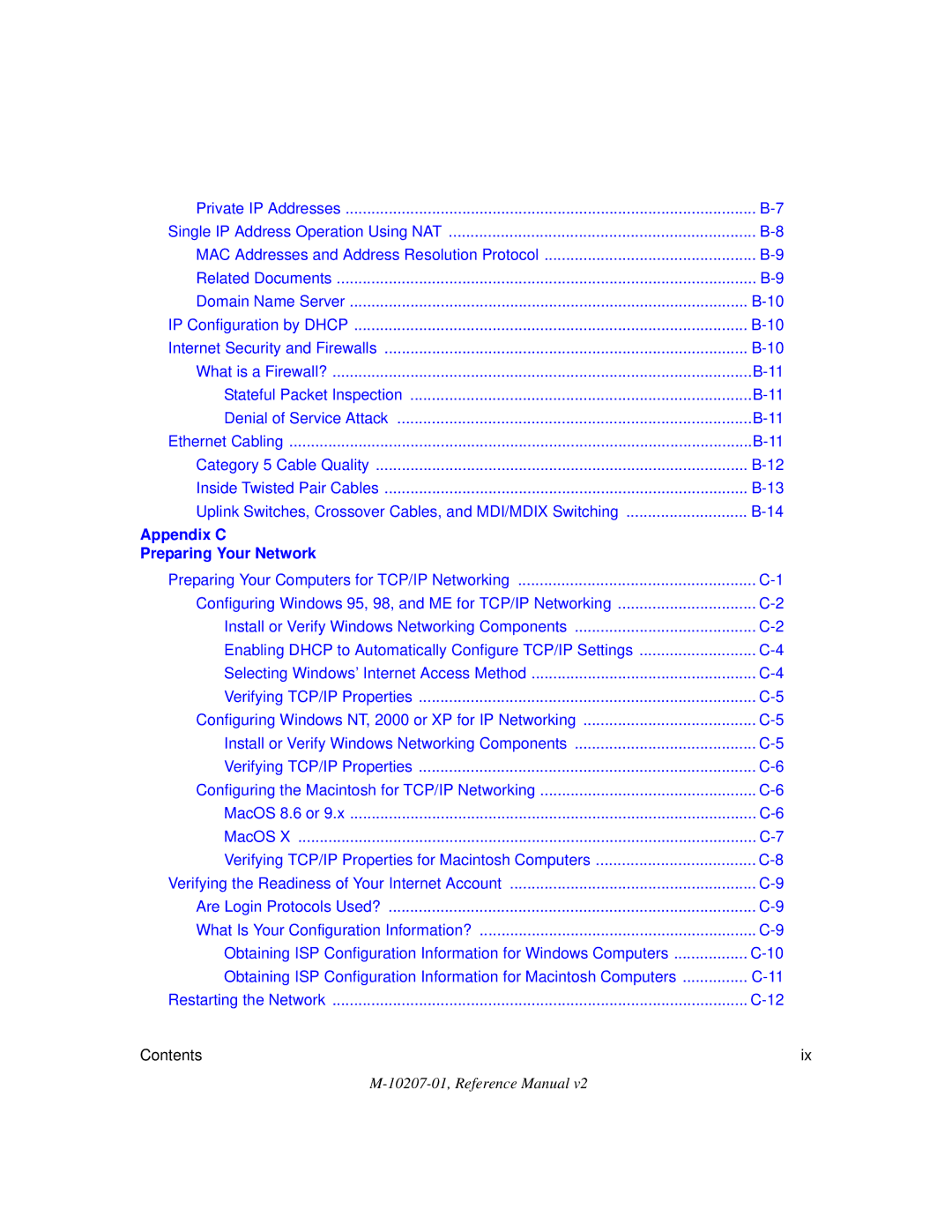 NETGEAR FR328S manual Appendix C Preparing Your Network 