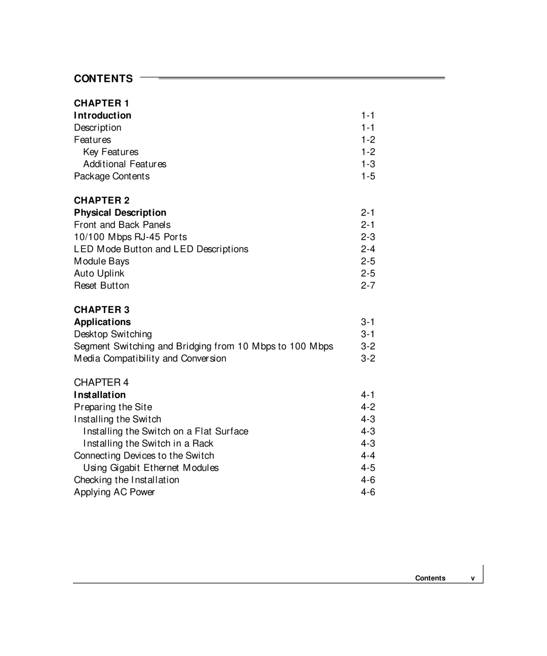 NETGEAR FS 750, FS 726 manual Contents 