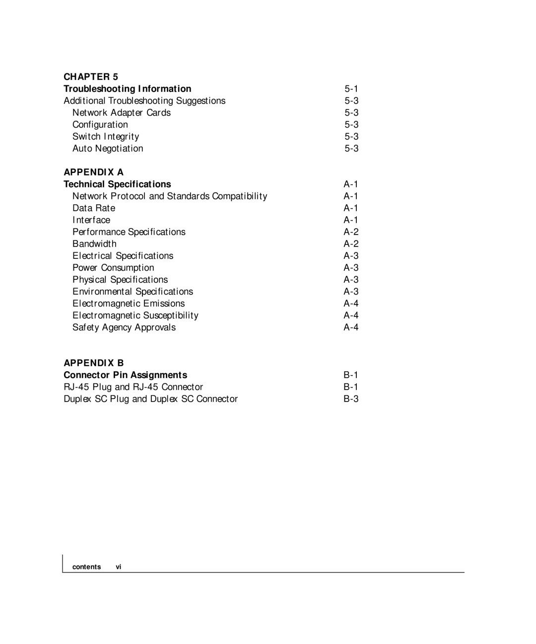 NETGEAR FS 726, FS 750 manual Troubleshooting Information, Technical Specifications, Connector Pin Assignments 