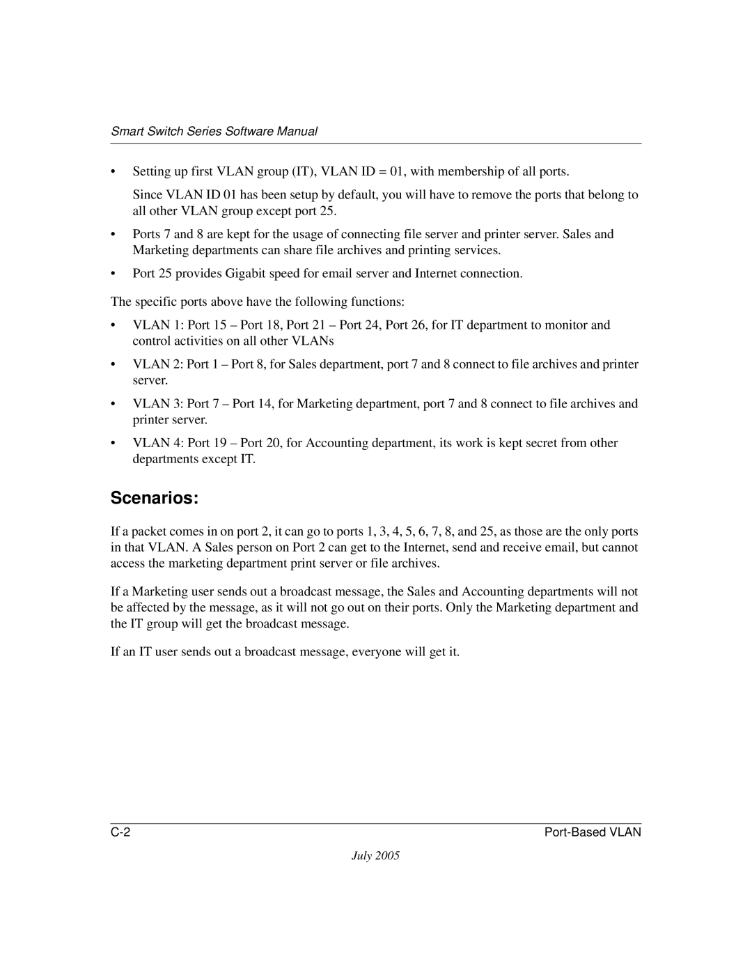 NETGEAR FS526T, FS750T2NA software manual Scenarios 