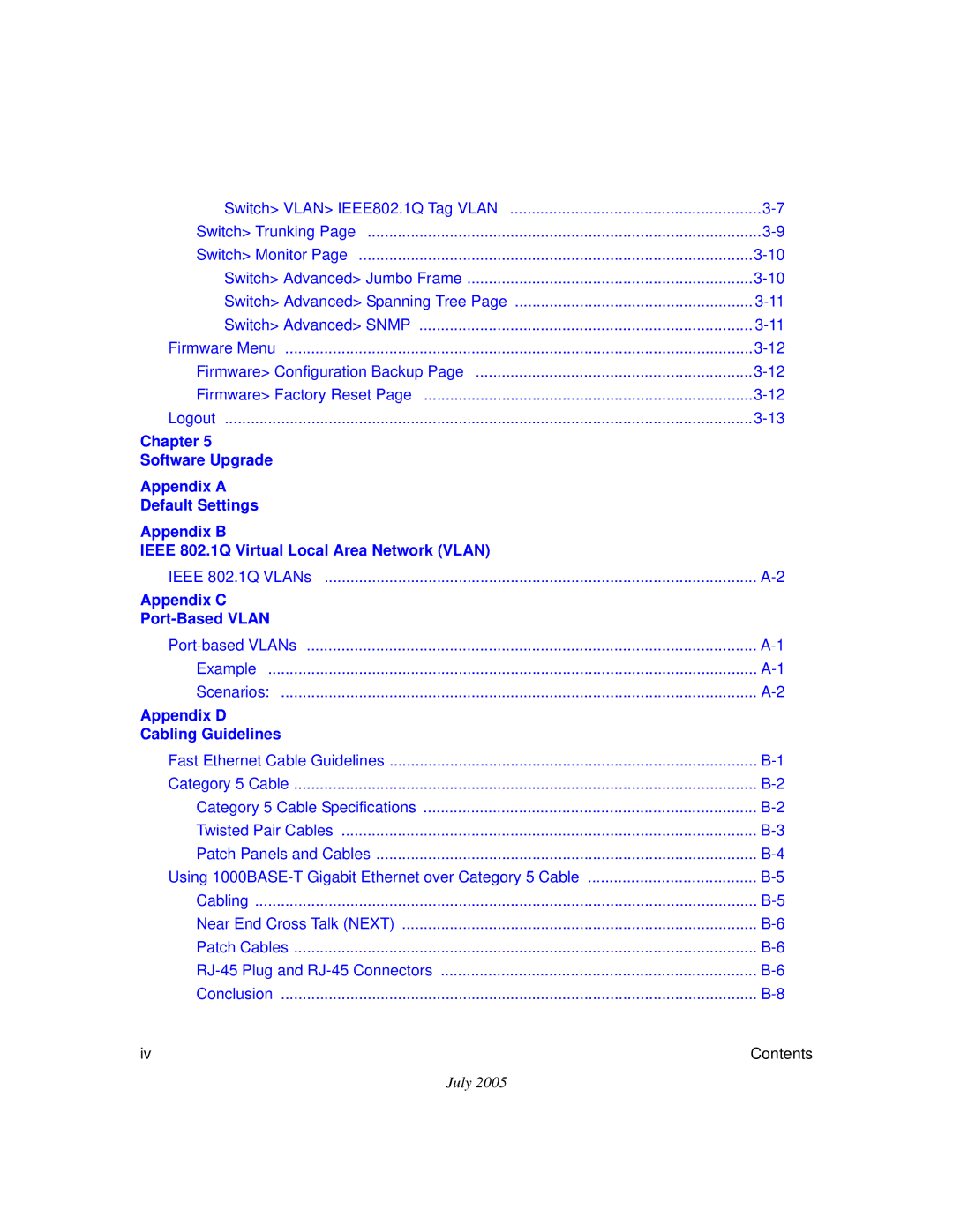 NETGEAR FS526T, FS750T2NA software manual Appendix C Port-Based Vlan 