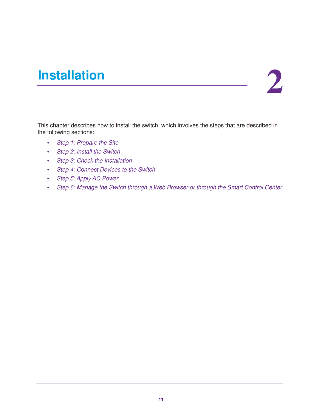 NETGEAR FS526Tv2 manual Installation 