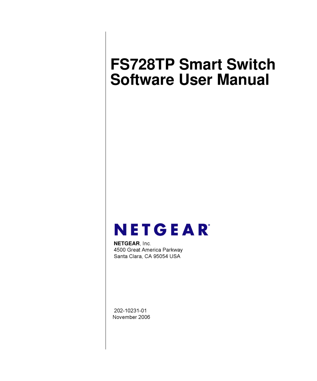 NETGEAR FS728TP manual NETGEAR, Inc 