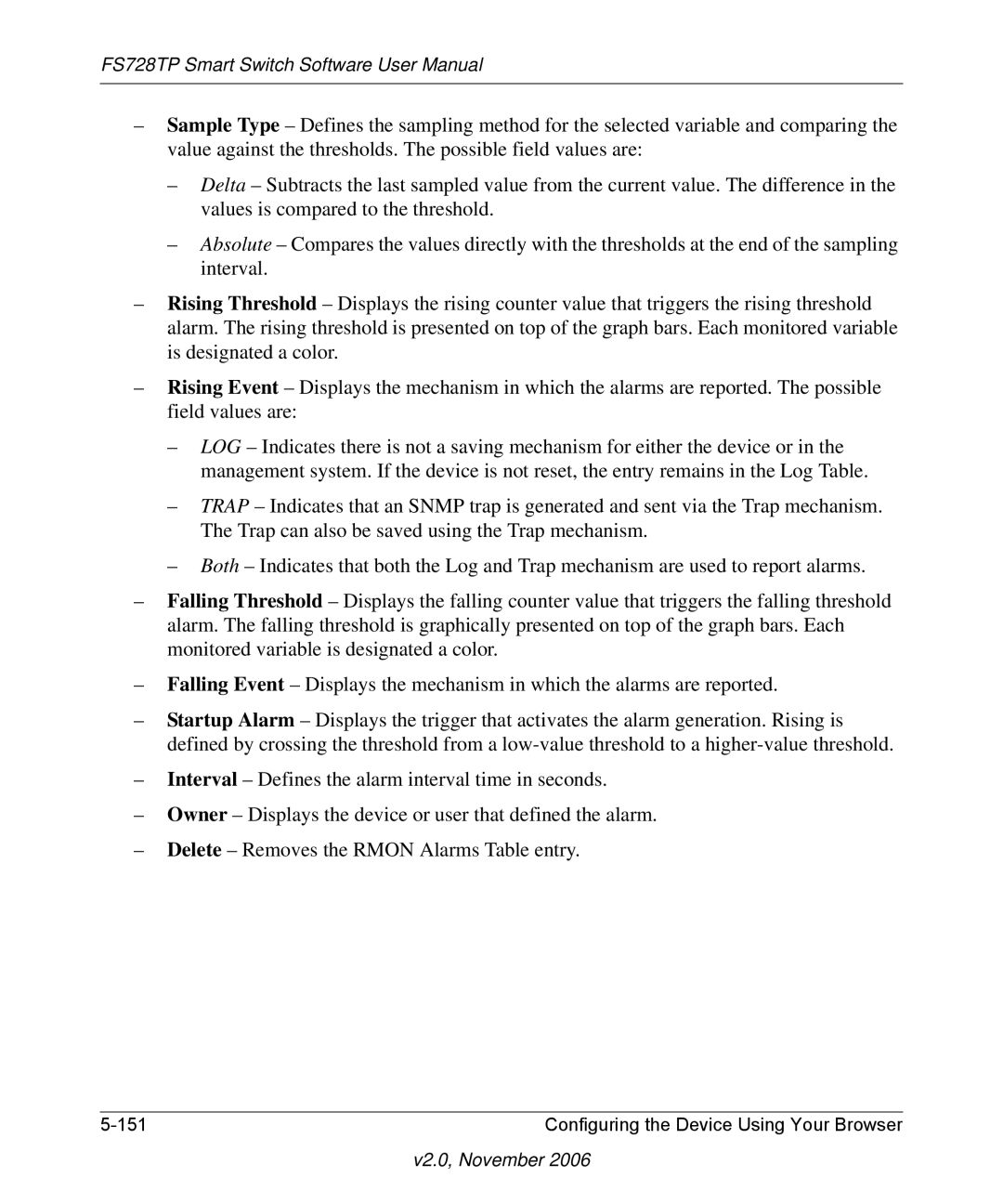 NETGEAR FS728TP manual Configuring the Device Using Your Browser 