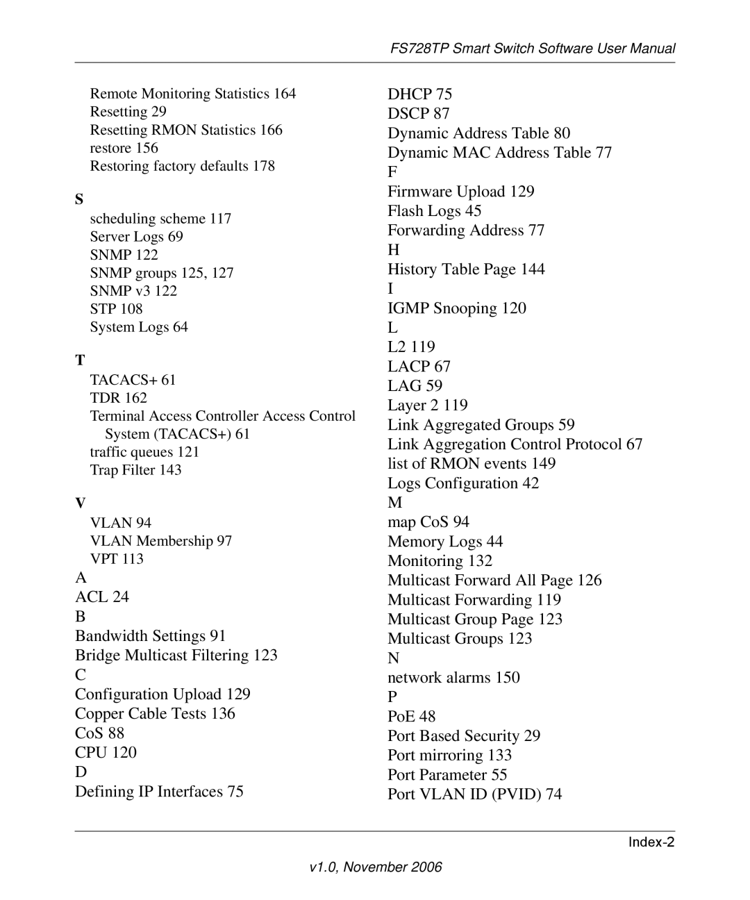 NETGEAR FS728TP manual Dhcp Dscp 