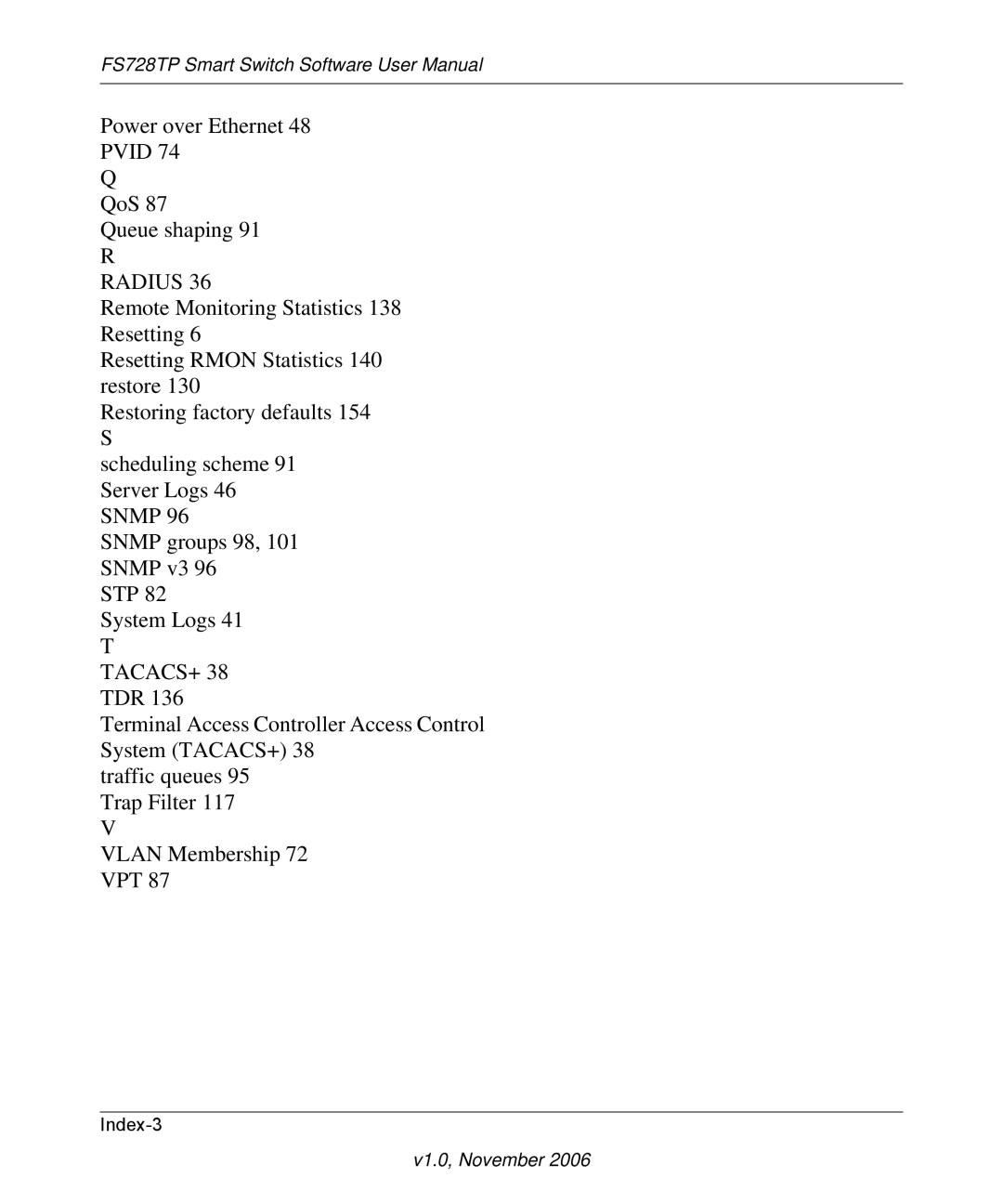 NETGEAR FS728TP manual Radius 