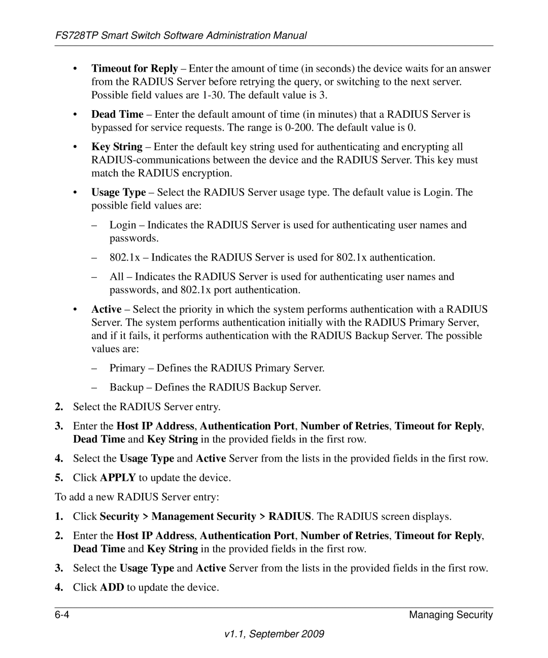 NETGEAR manual FS728TP Smart Switch Software Administration Manual 