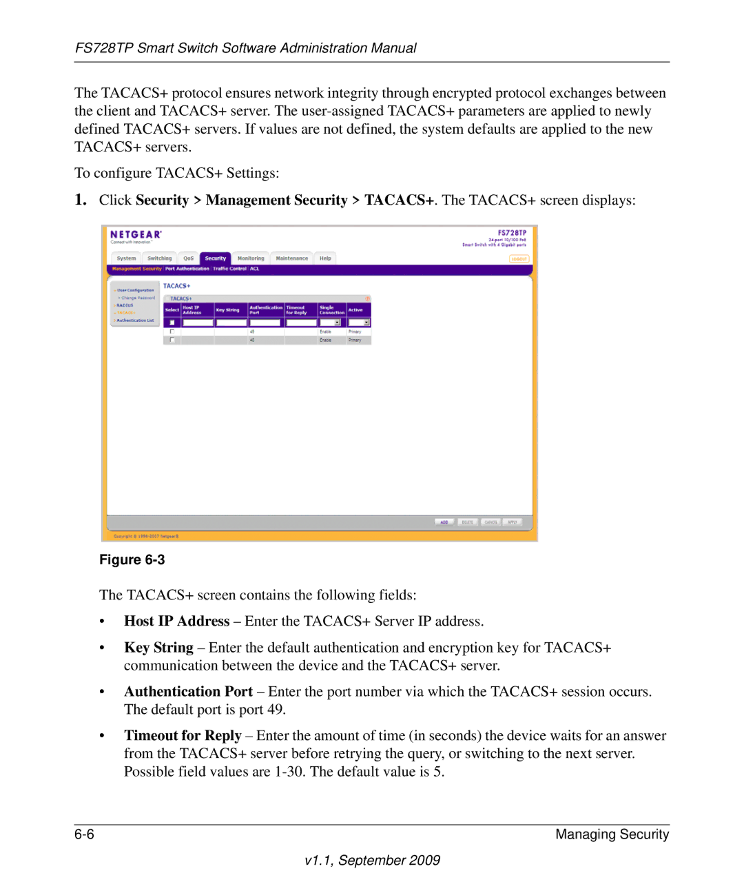 NETGEAR manual FS728TP Smart Switch Software Administration Manual 