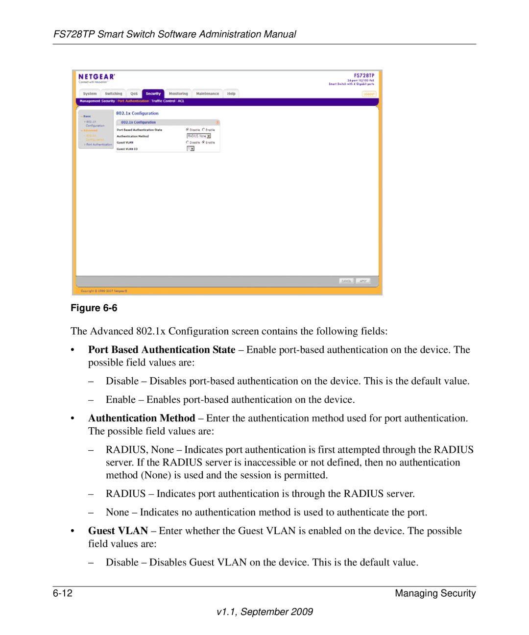 NETGEAR manual FS728TP Smart Switch Software Administration Manual 