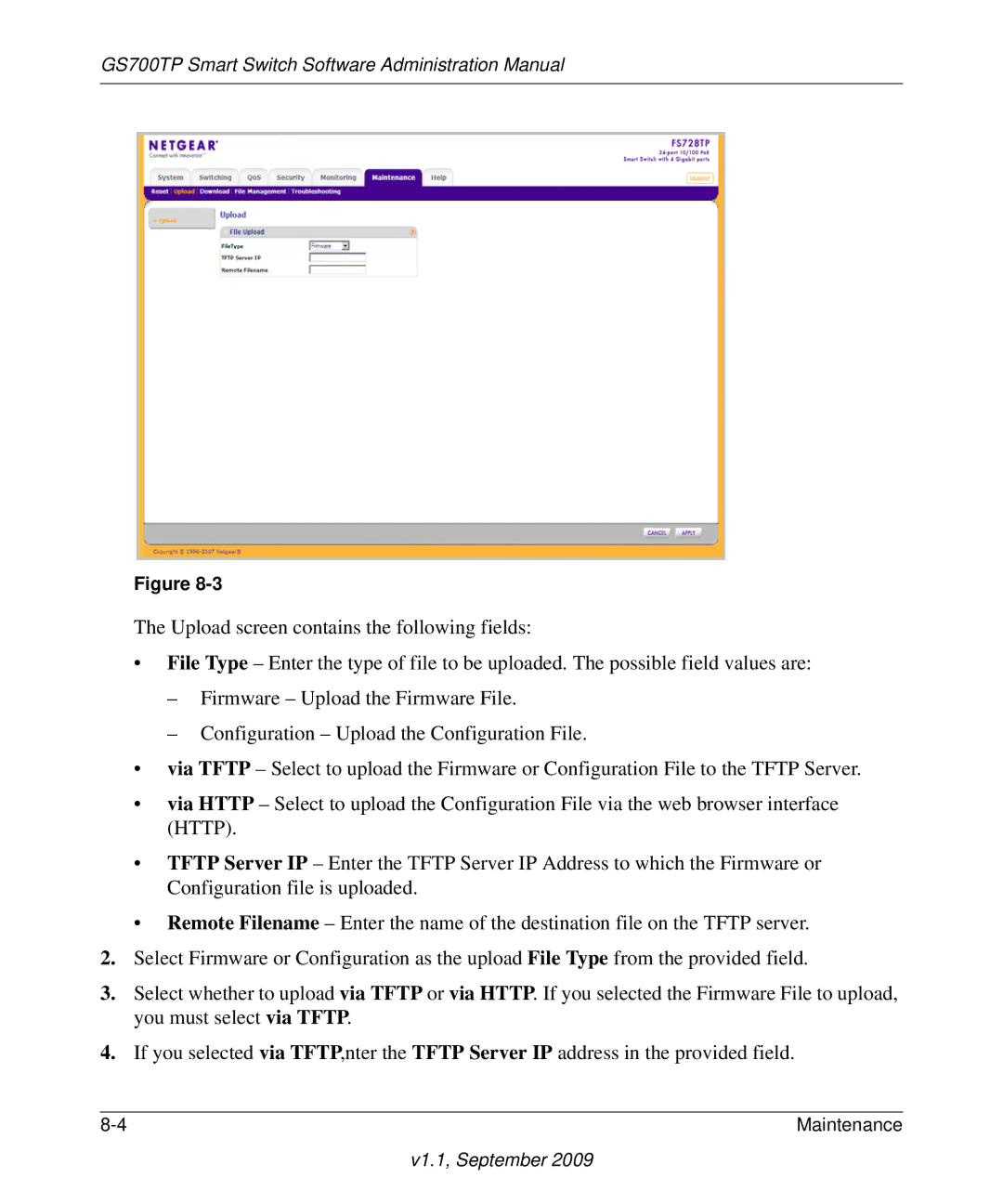 NETGEAR FS728TP manual GS700TP Smart Switch Software Administration Manual 