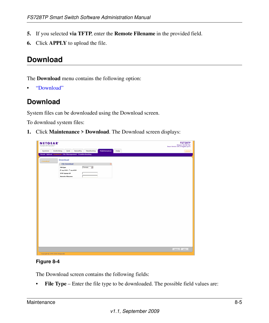 NETGEAR FS728TP manual Download 