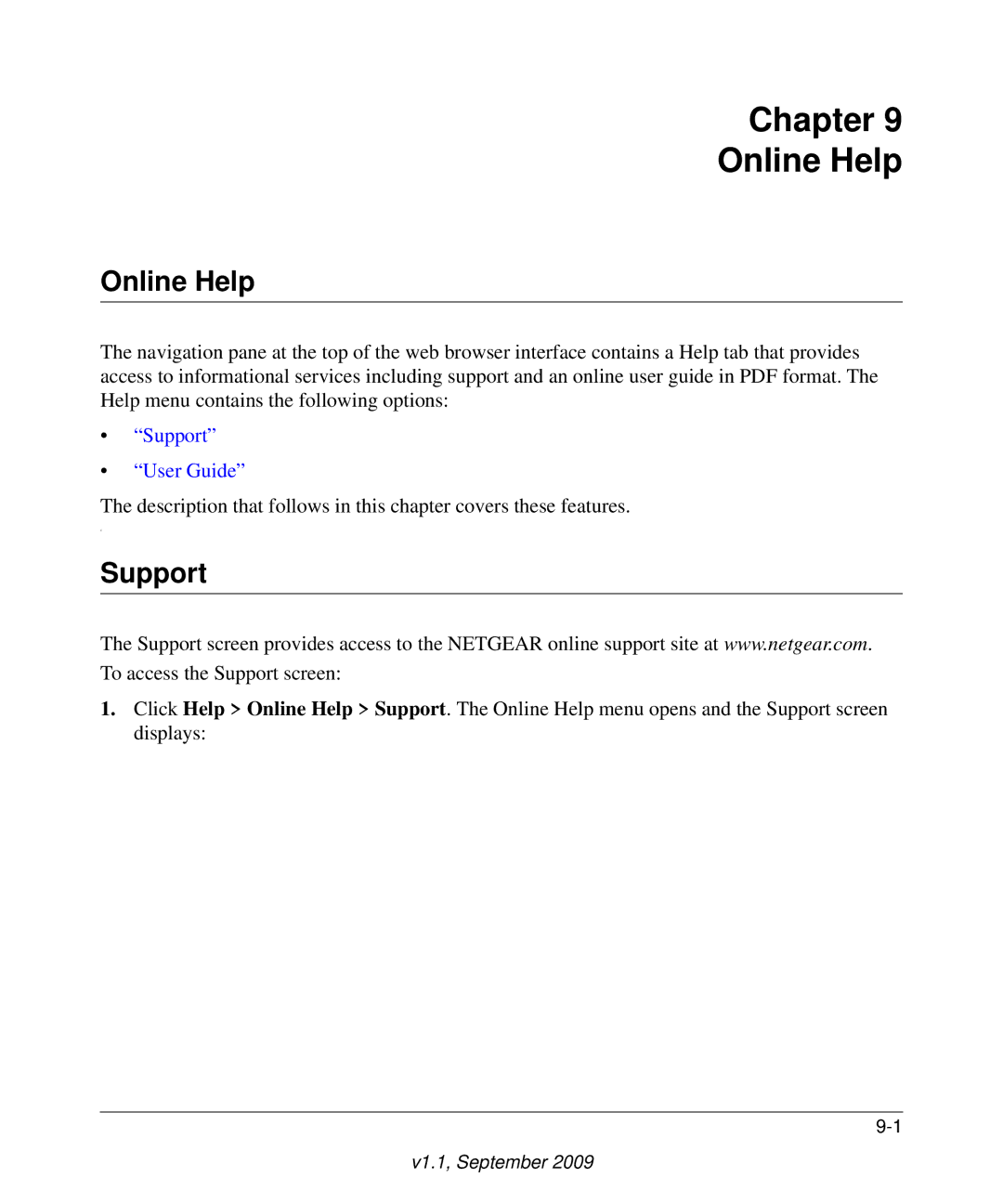 NETGEAR FS728TP manual Online Help, Support 