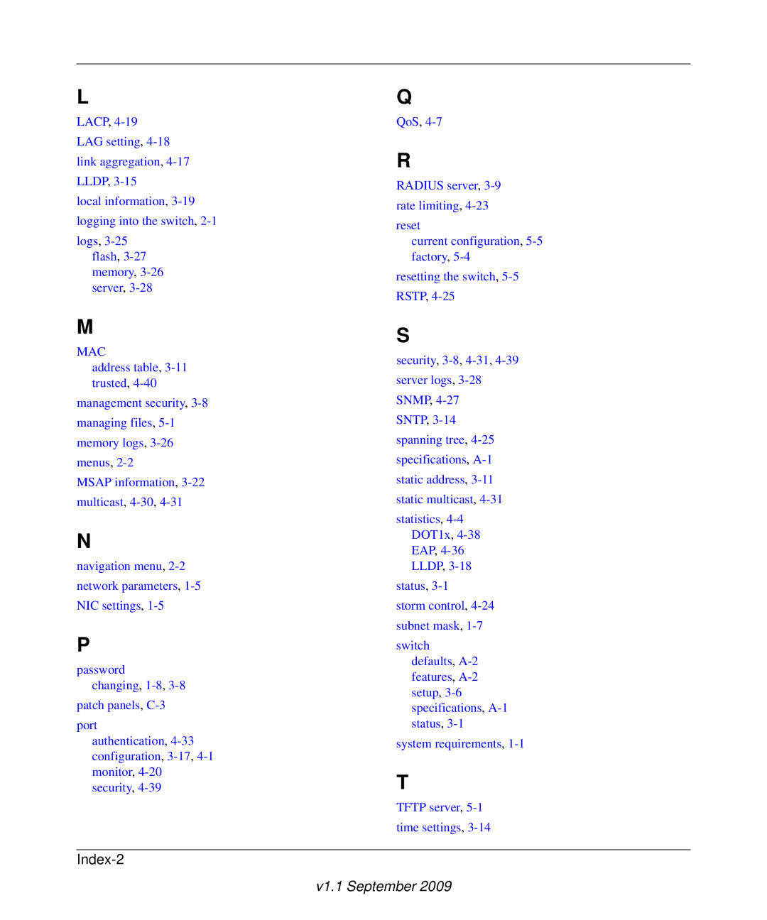 NETGEAR FS728TP manual Index-2 