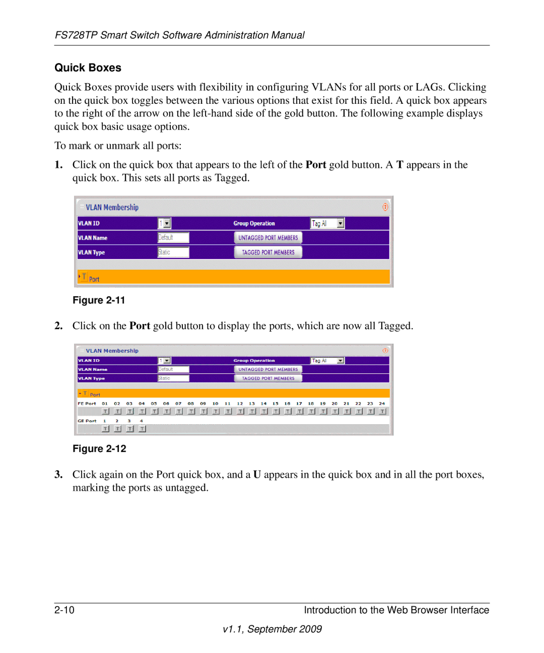 NETGEAR FS728TP manual Quick Boxes 