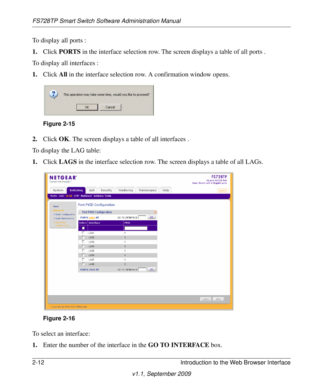 NETGEAR manual FS728TP Smart Switch Software Administration Manual 