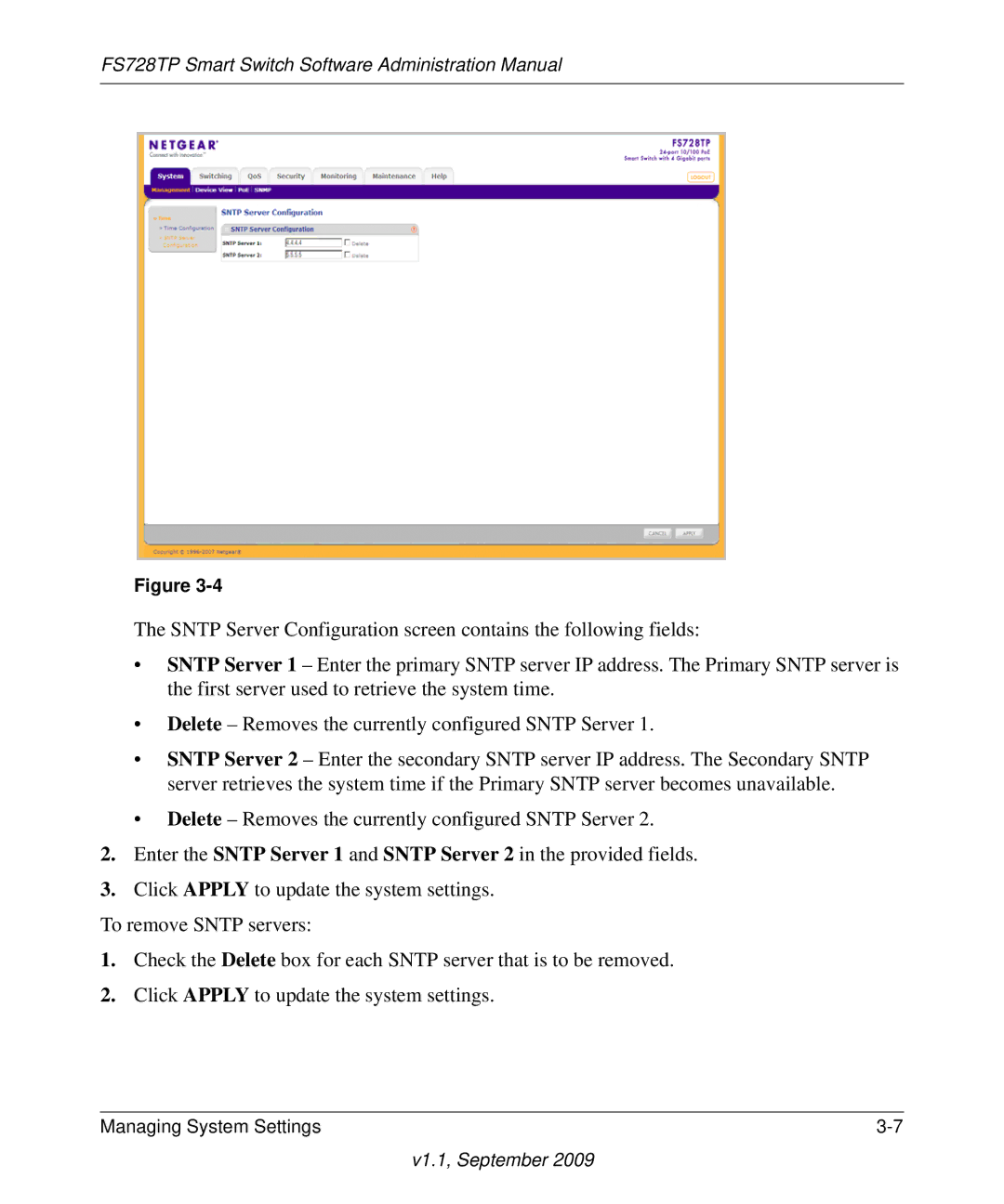 NETGEAR manual FS728TP Smart Switch Software Administration Manual 