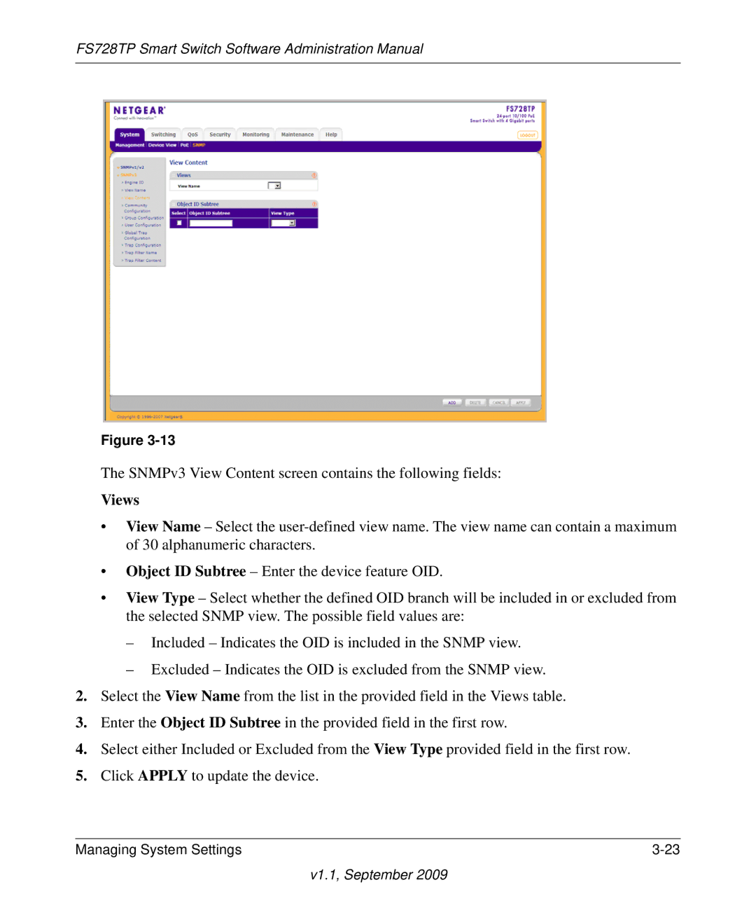 NETGEAR FS728TP manual Views 