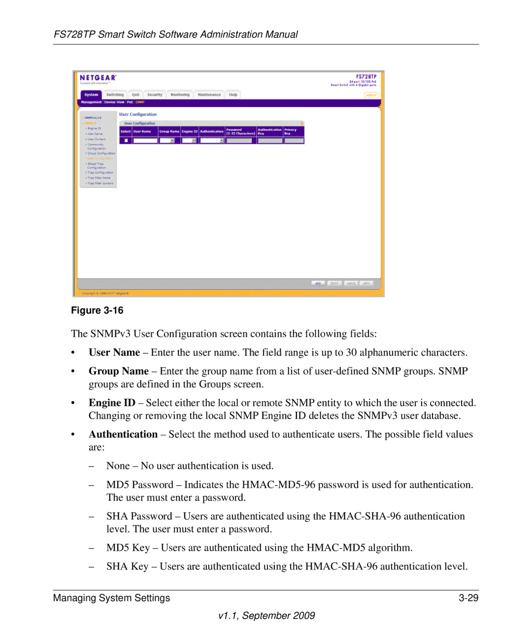 NETGEAR manual FS728TP Smart Switch Software Administration Manual 