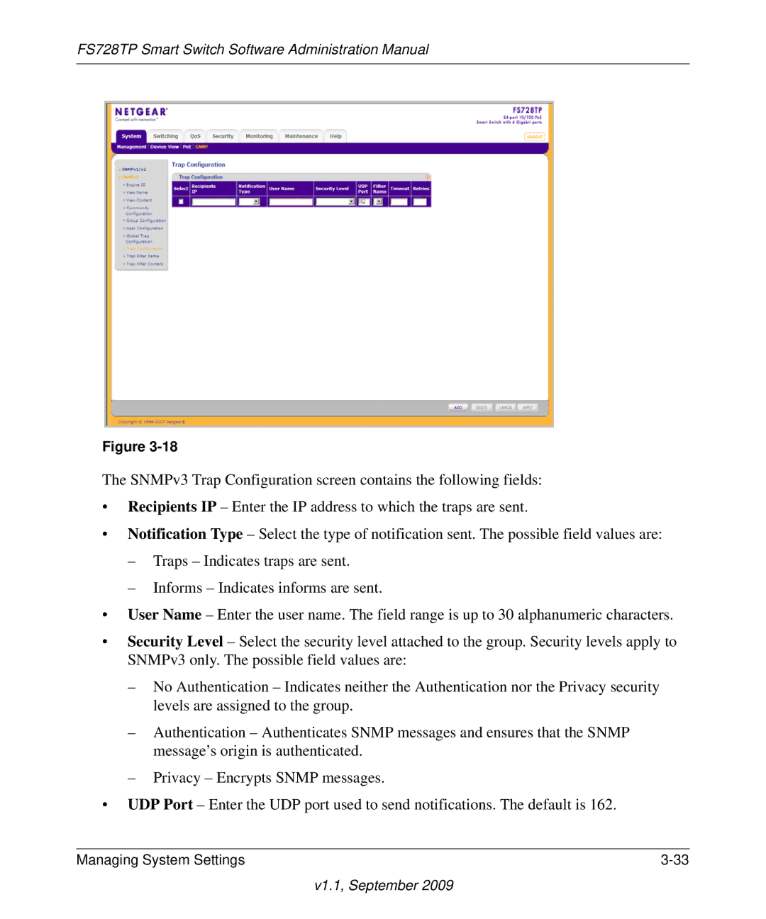 NETGEAR manual FS728TP Smart Switch Software Administration Manual 