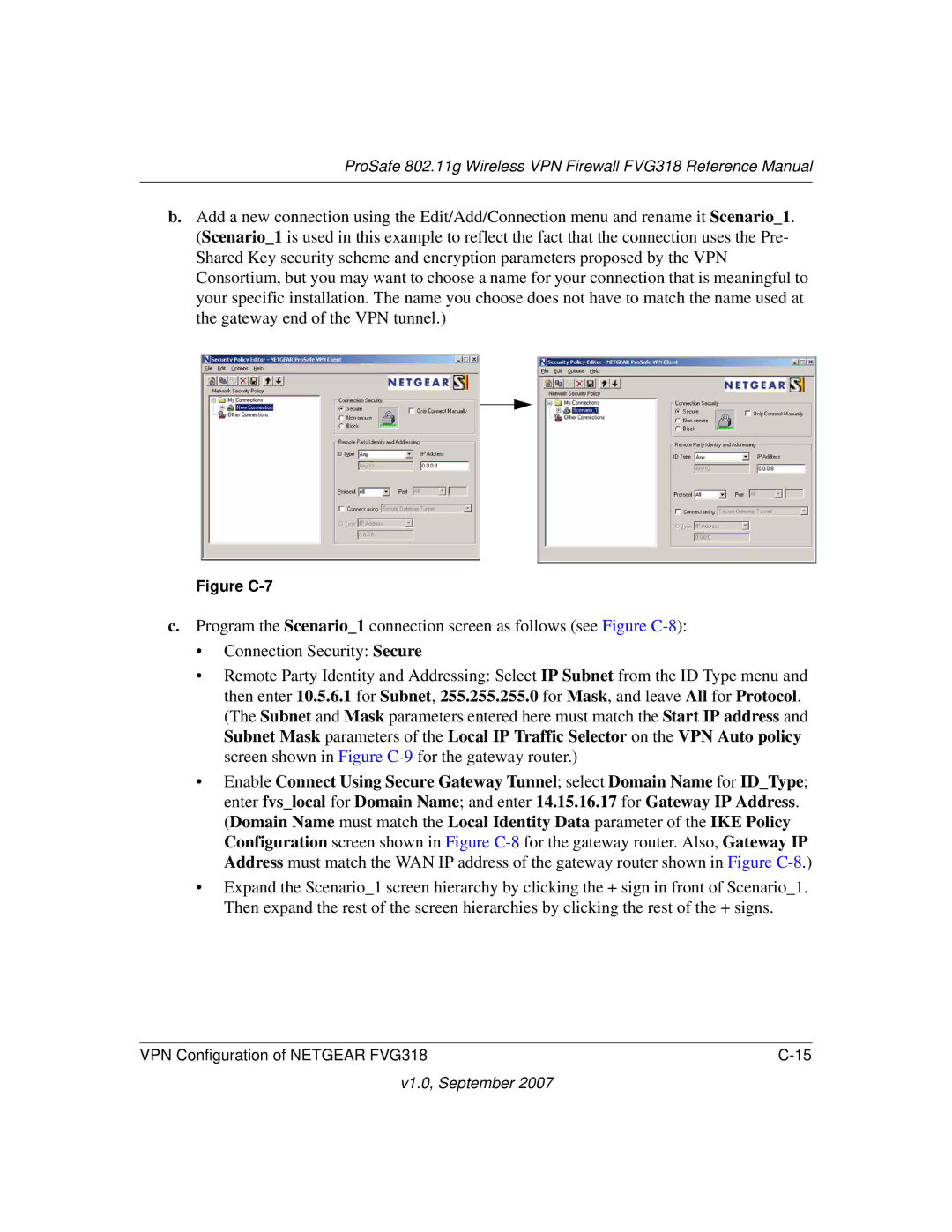 NETGEAR FVG318NA manual Figure C-7 