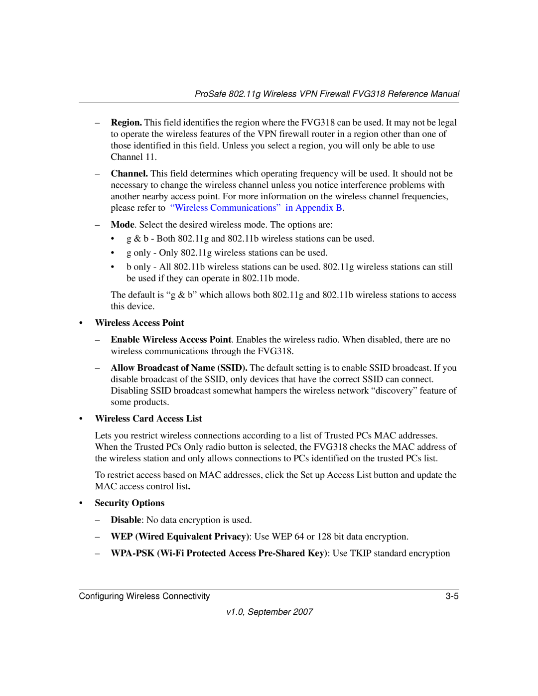 NETGEAR FVG318NA manual Wireless Access Point 