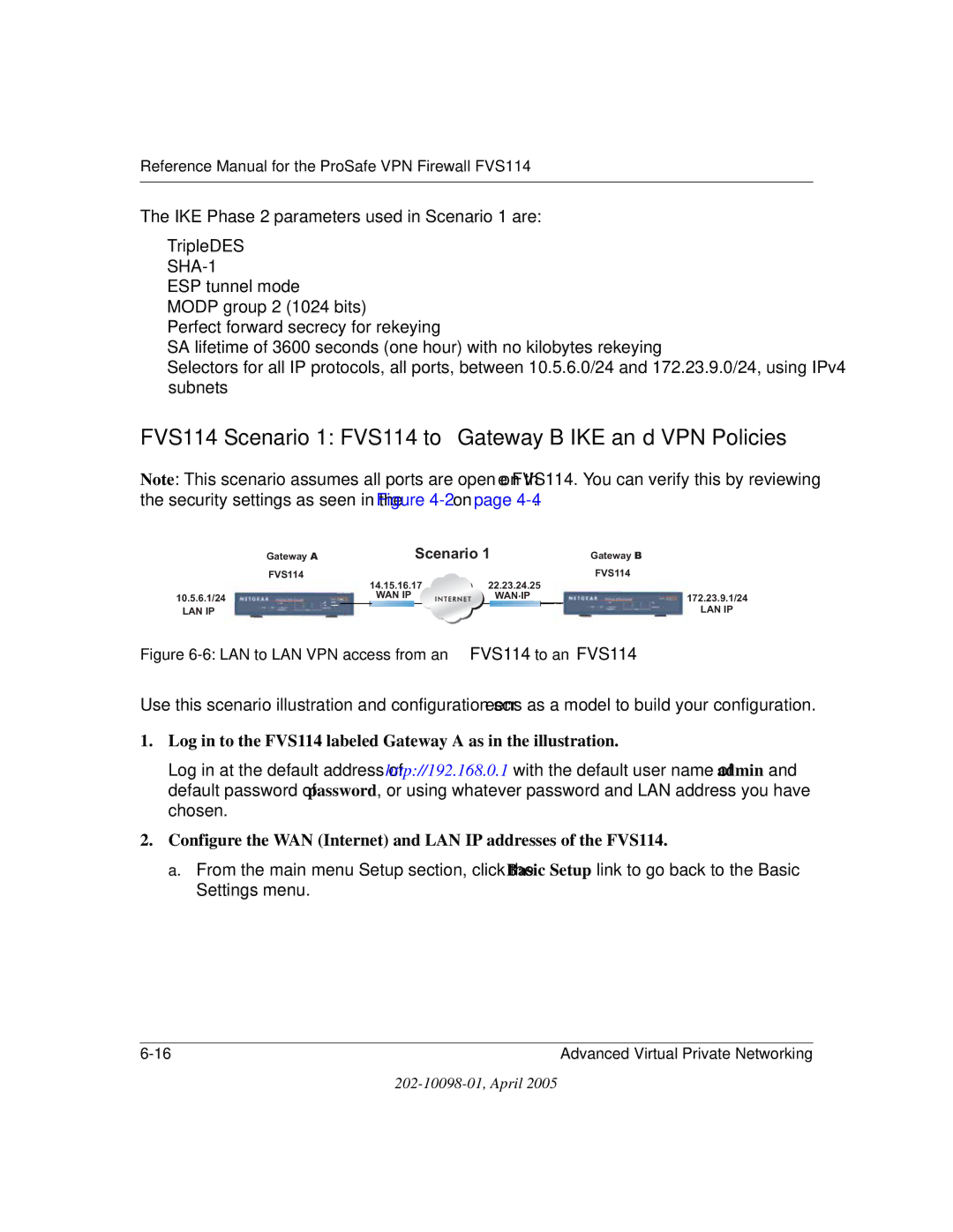 NETGEAR fvs114 manual Are IPv4, From Settings menu 