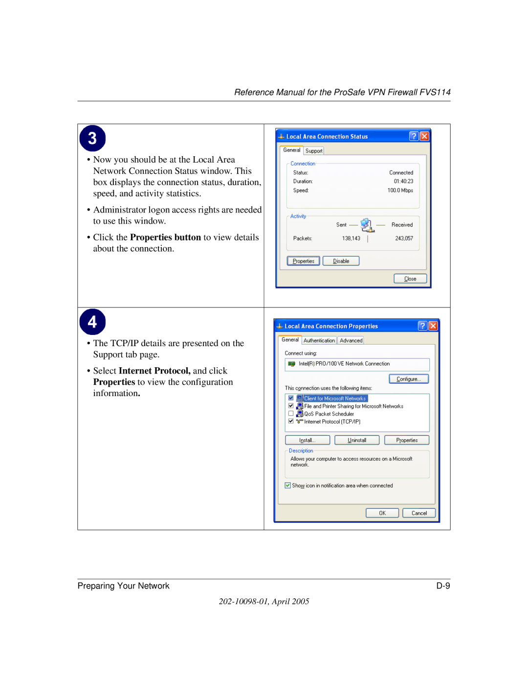 NETGEAR fvs114 manual Reference Manual for the ProSafe VPN Firewall FVS114 