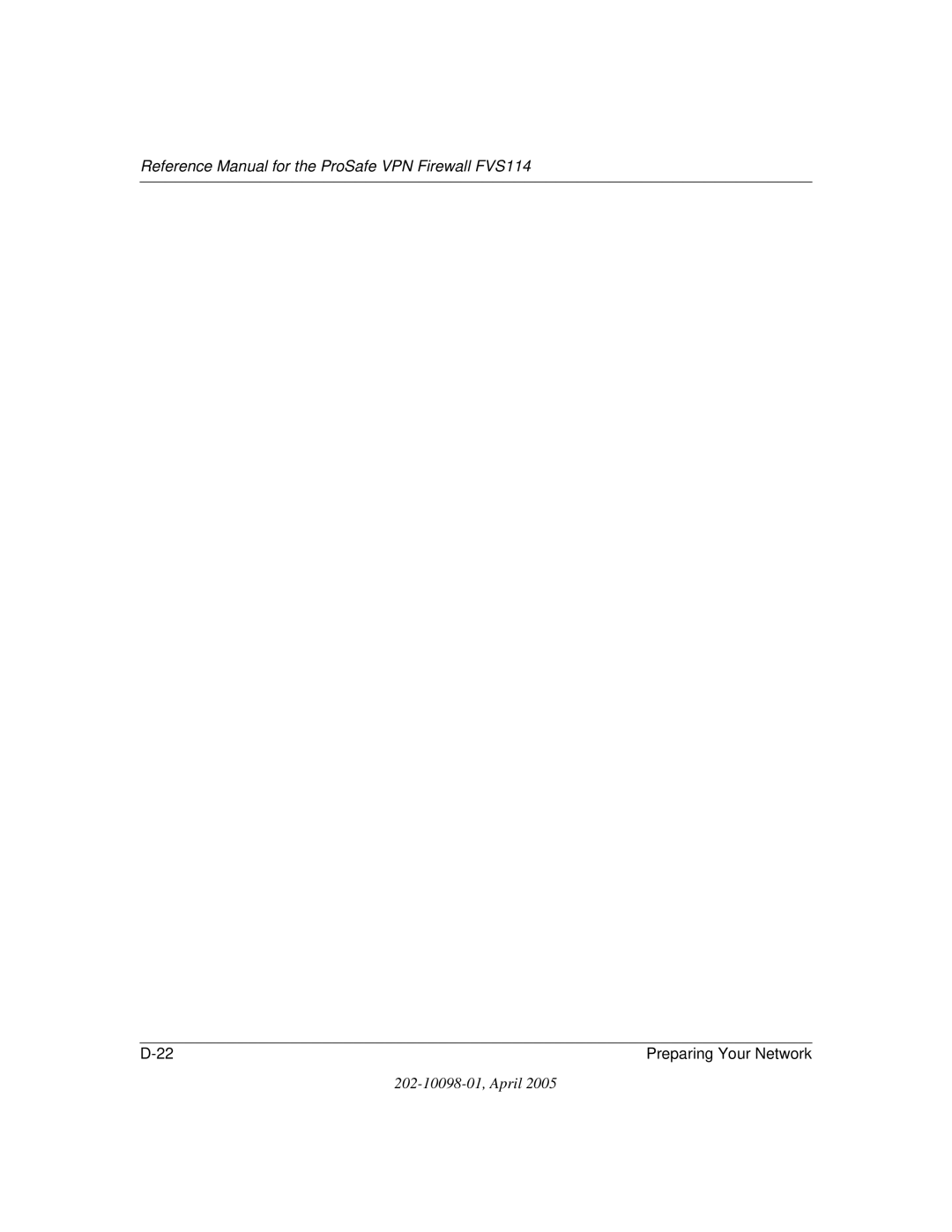 NETGEAR fvs114 manual Reference Manual for the ProSafe VPN Firewall FVS114 