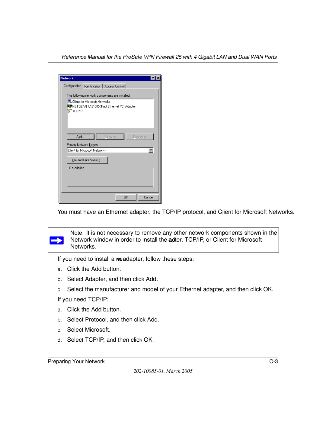 NETGEAR FVS124G manual Preparing Your Network 